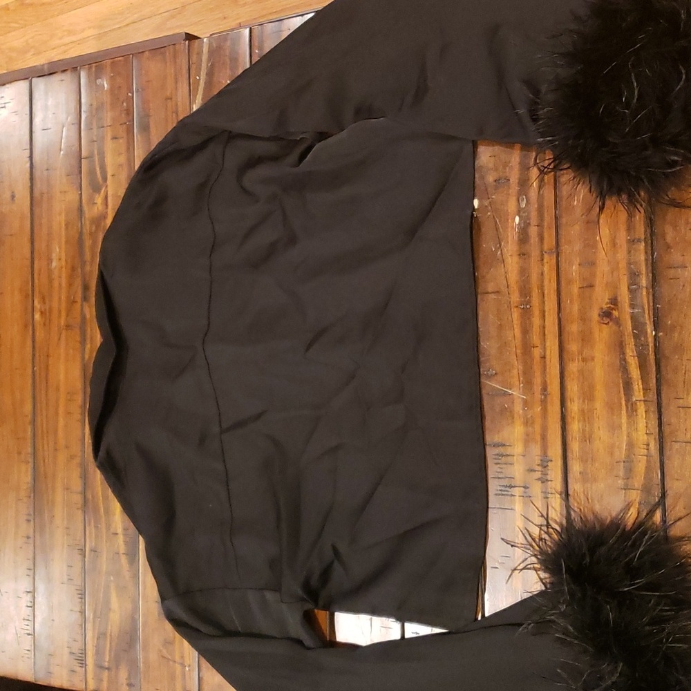 Klesis feather cuff crop button down - Picture 9 of 9